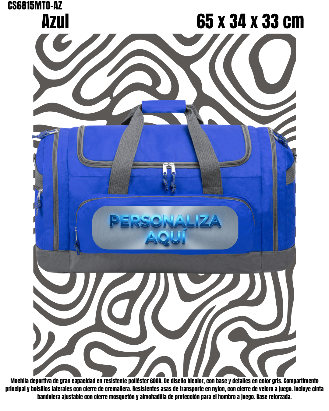 Mochila Deportiva Multibolsillos -.5Colores.- - Imagen 4