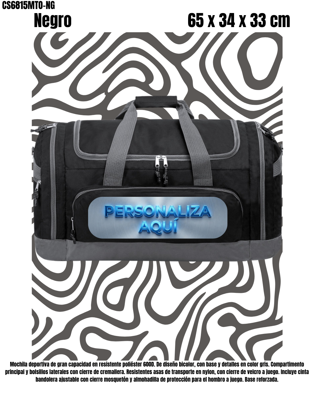 Mochila Deportiva Multibolsillos -.5Colores.-