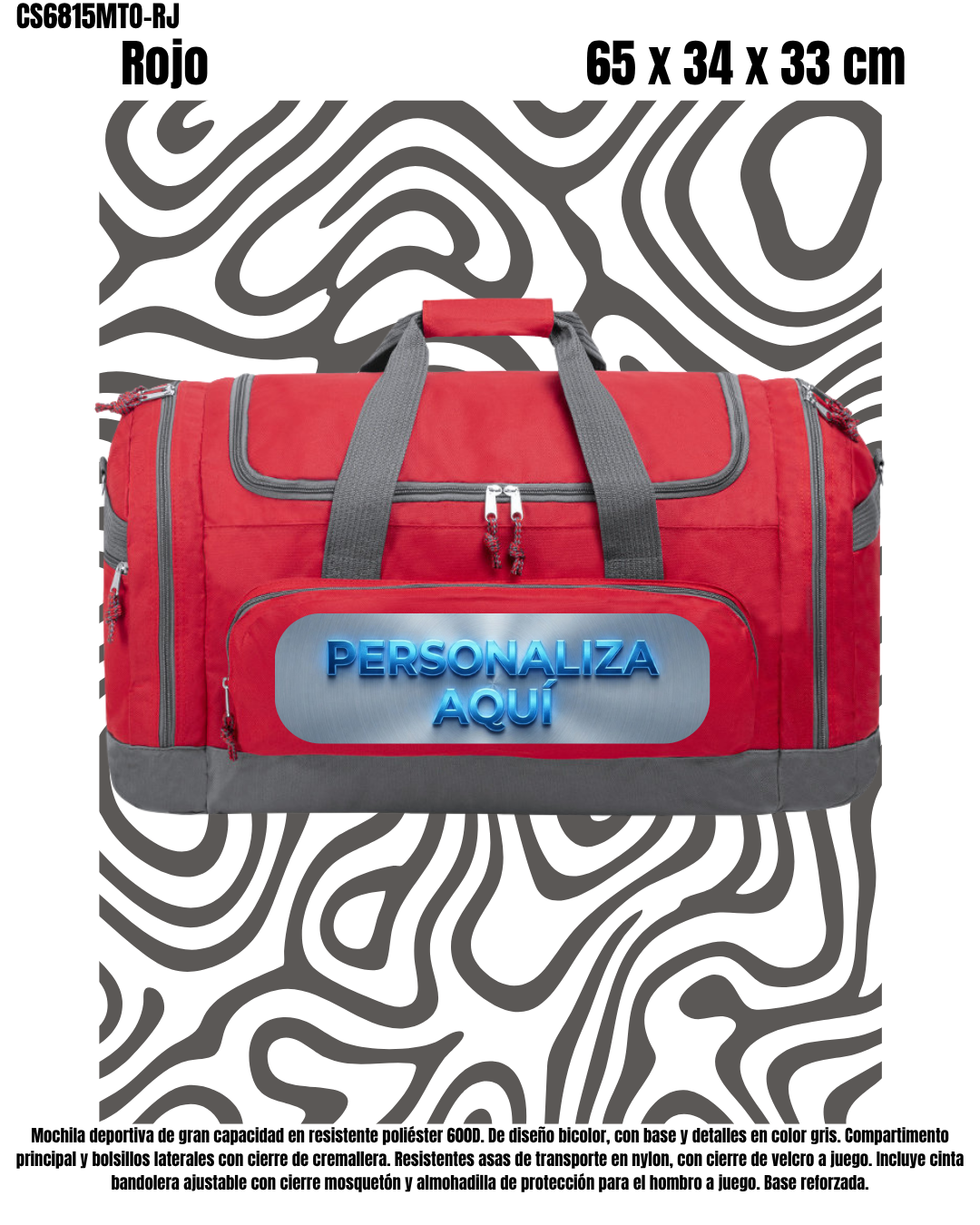 Mochila Deportiva Multibolsillos -.5Colores.- - Imagen 6