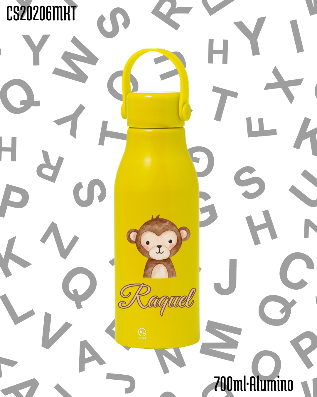 Bidón 700ml Aluminio .-Monito.- 6 Colores - Imagen 2