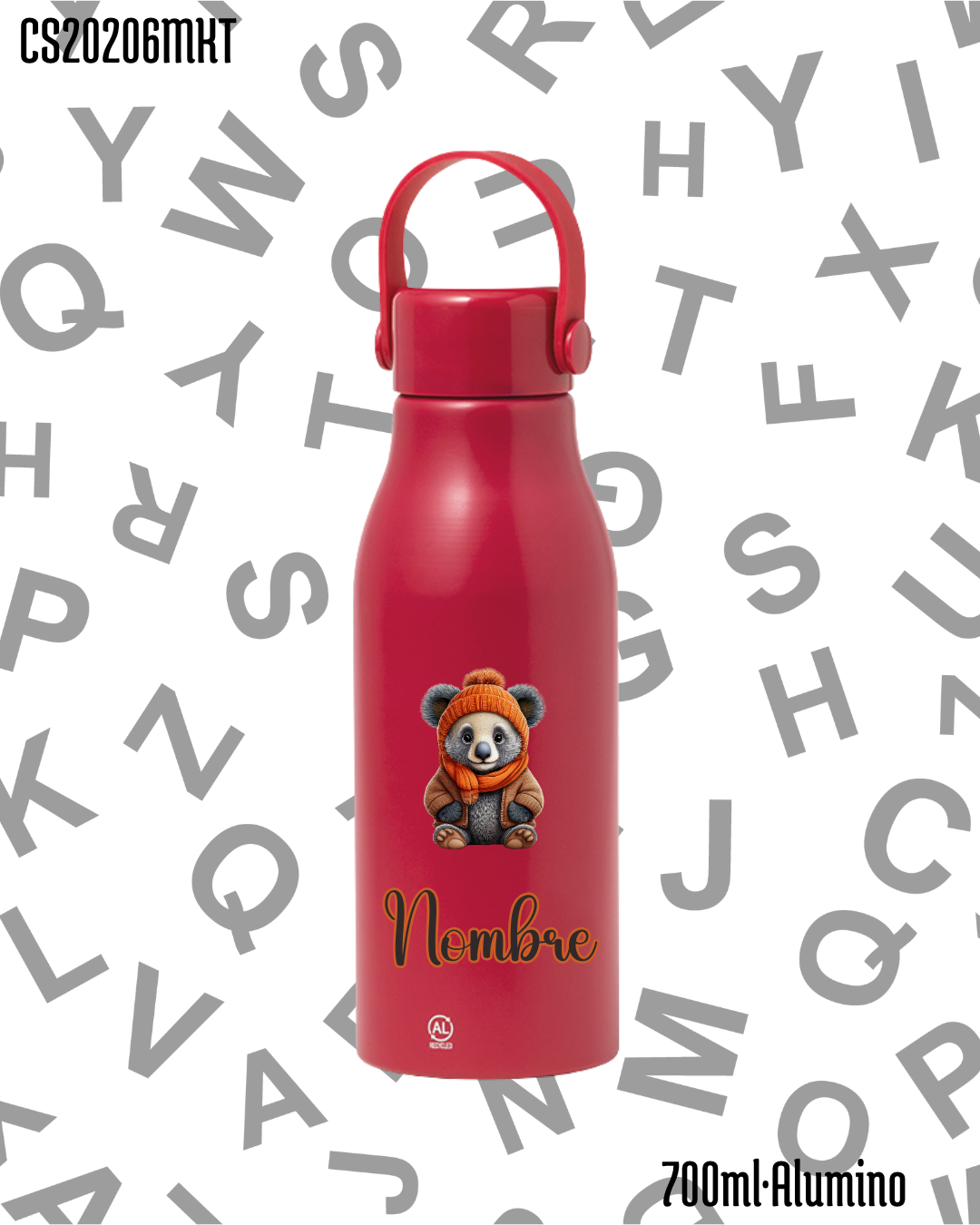 Bidón 700ml Aluminio .-Panda.- 6 Colores - Imagen 5