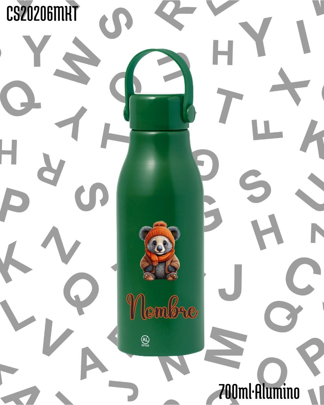 Bidón 700ml Aluminio .-Panda.- 6 Colores - Imagen 7