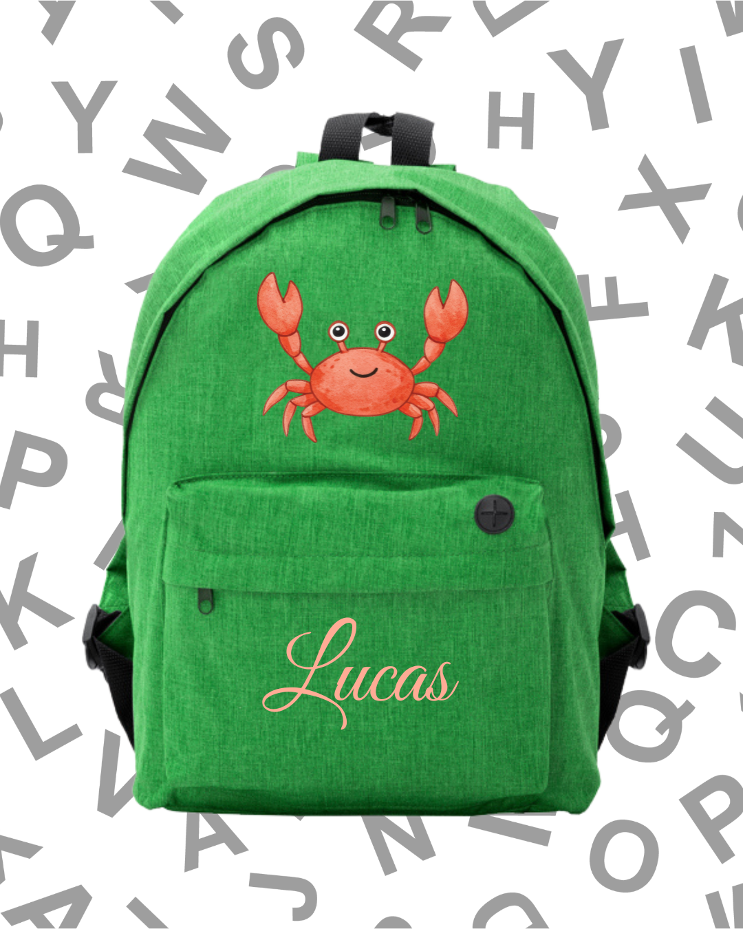 Mochila Escolar Cangrejito -.6 Colores.-