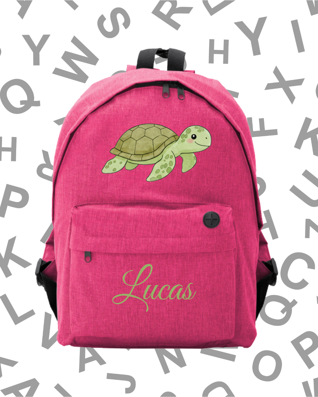 Mochila Escolar Tortuguita -.6 Colores.- - Imagen 3