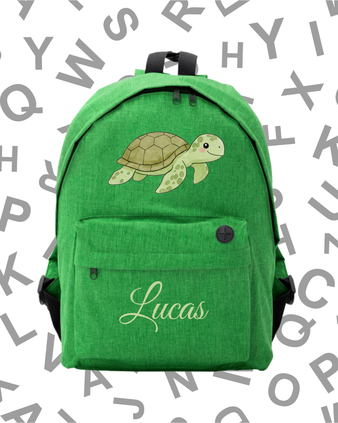 Mochila Escolar Tortuguita -.6 Colores.- - Imagen 7