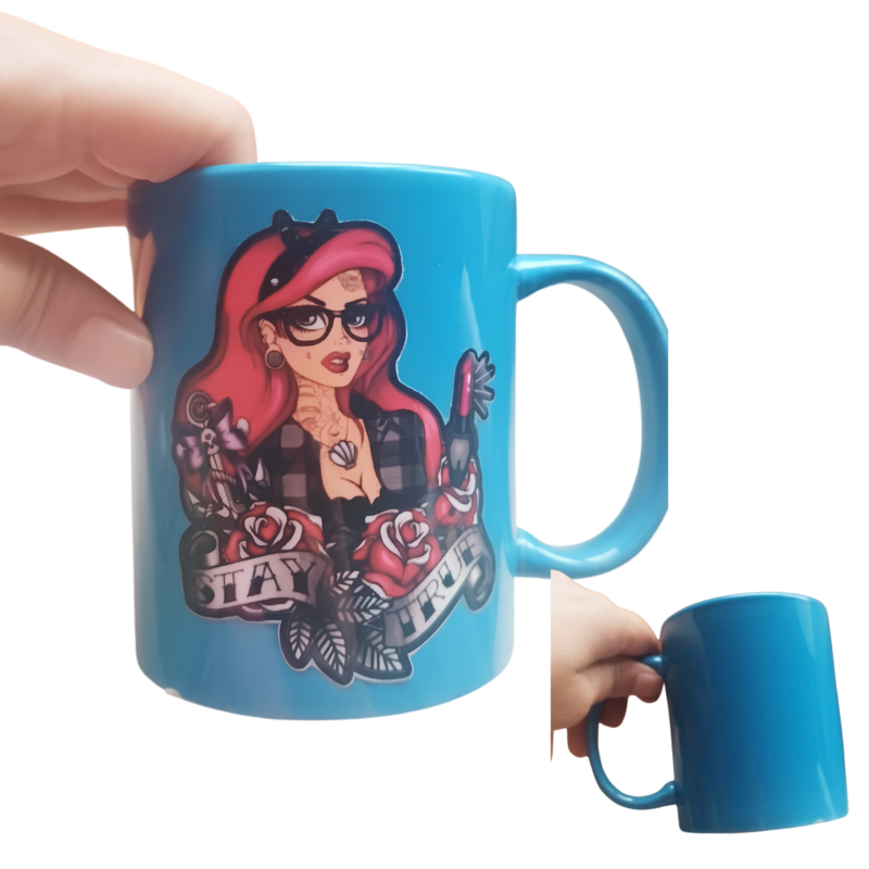 Taza Color con Decoración DTF UV
